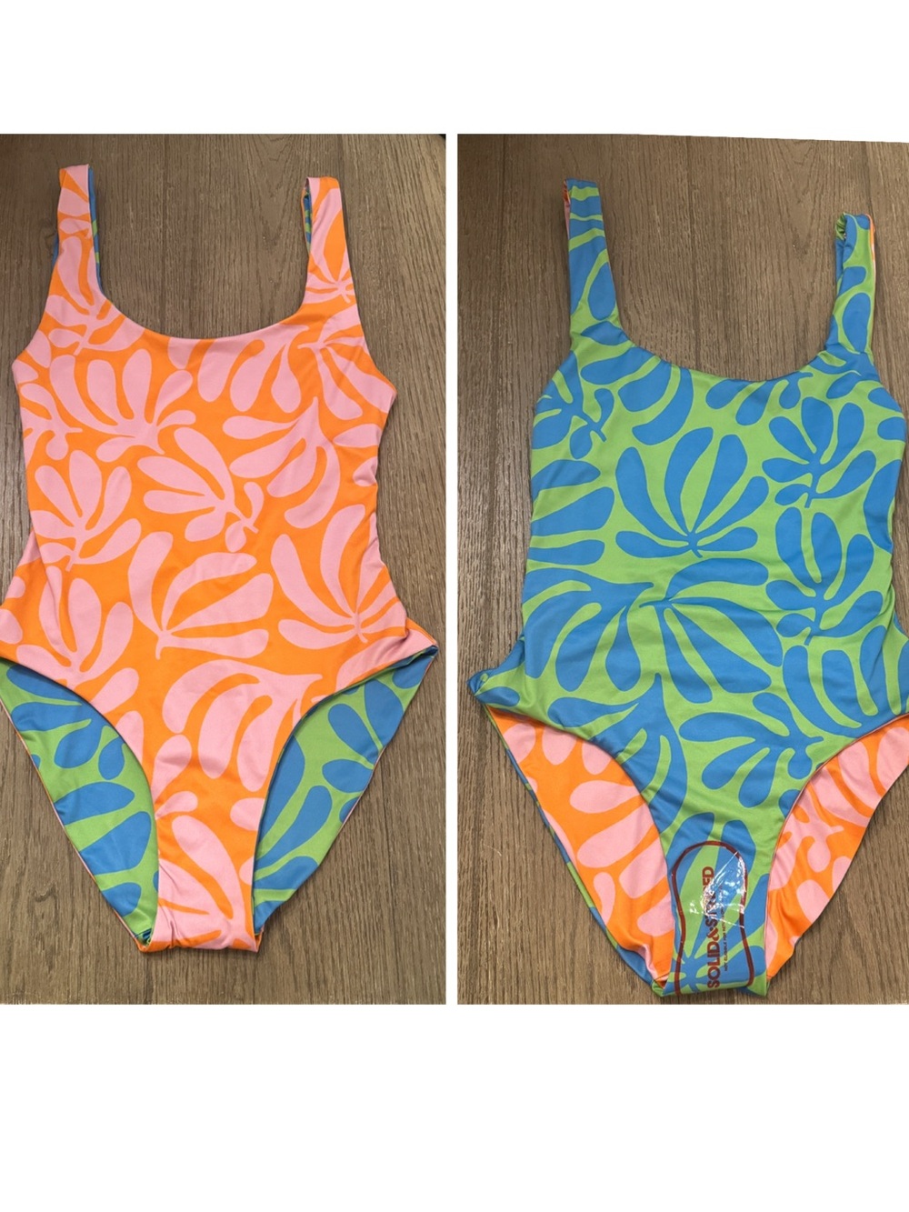 NWT Solid & Striped The Annemarie reversible swimsuit